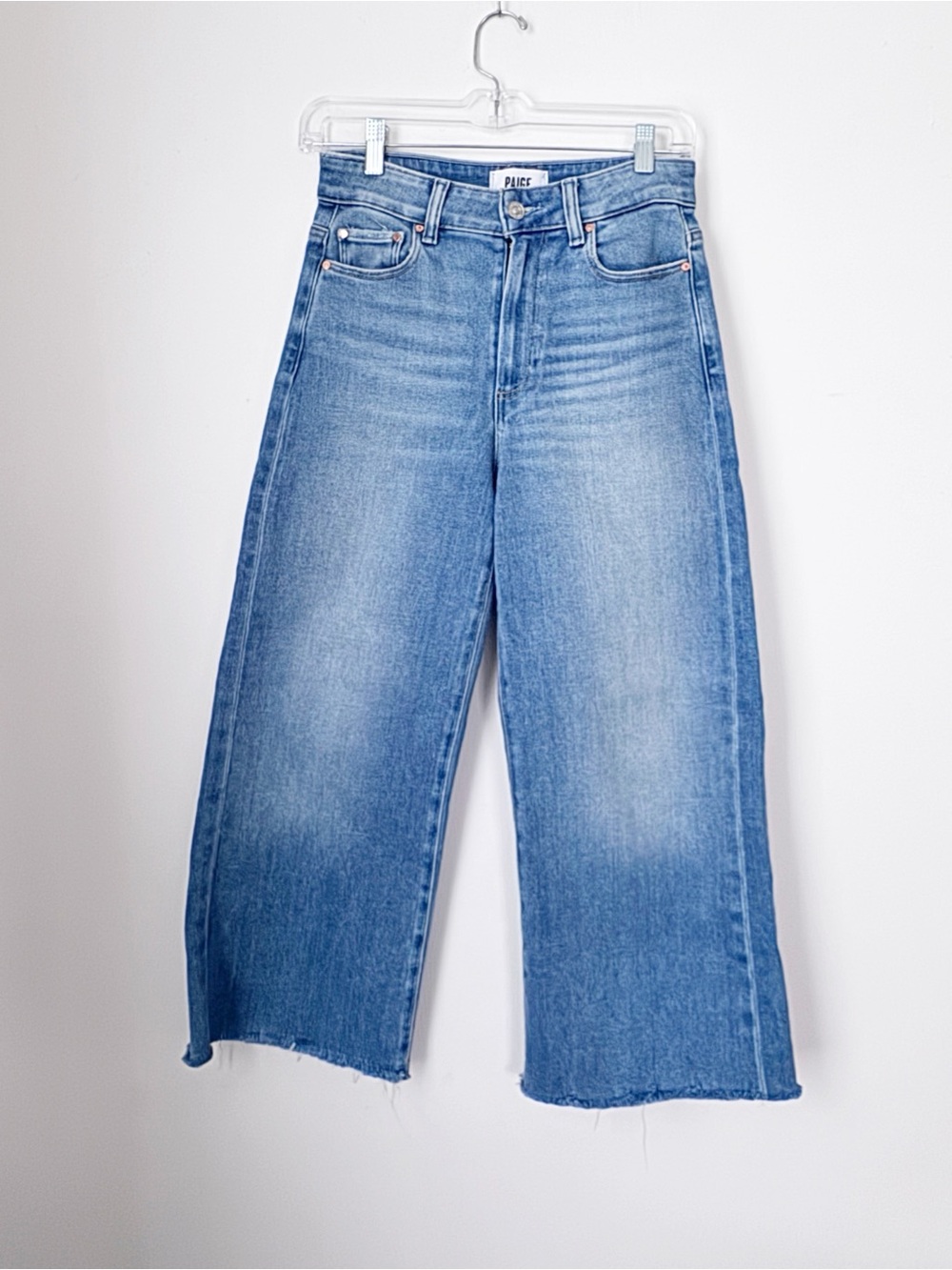 PAIGE High-Rise Wide Leg Crop Jeans  - Anessa 2 - Anthropologie